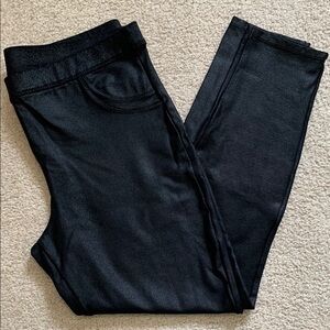 Knox Rose Black Skinny Pants-faux leather